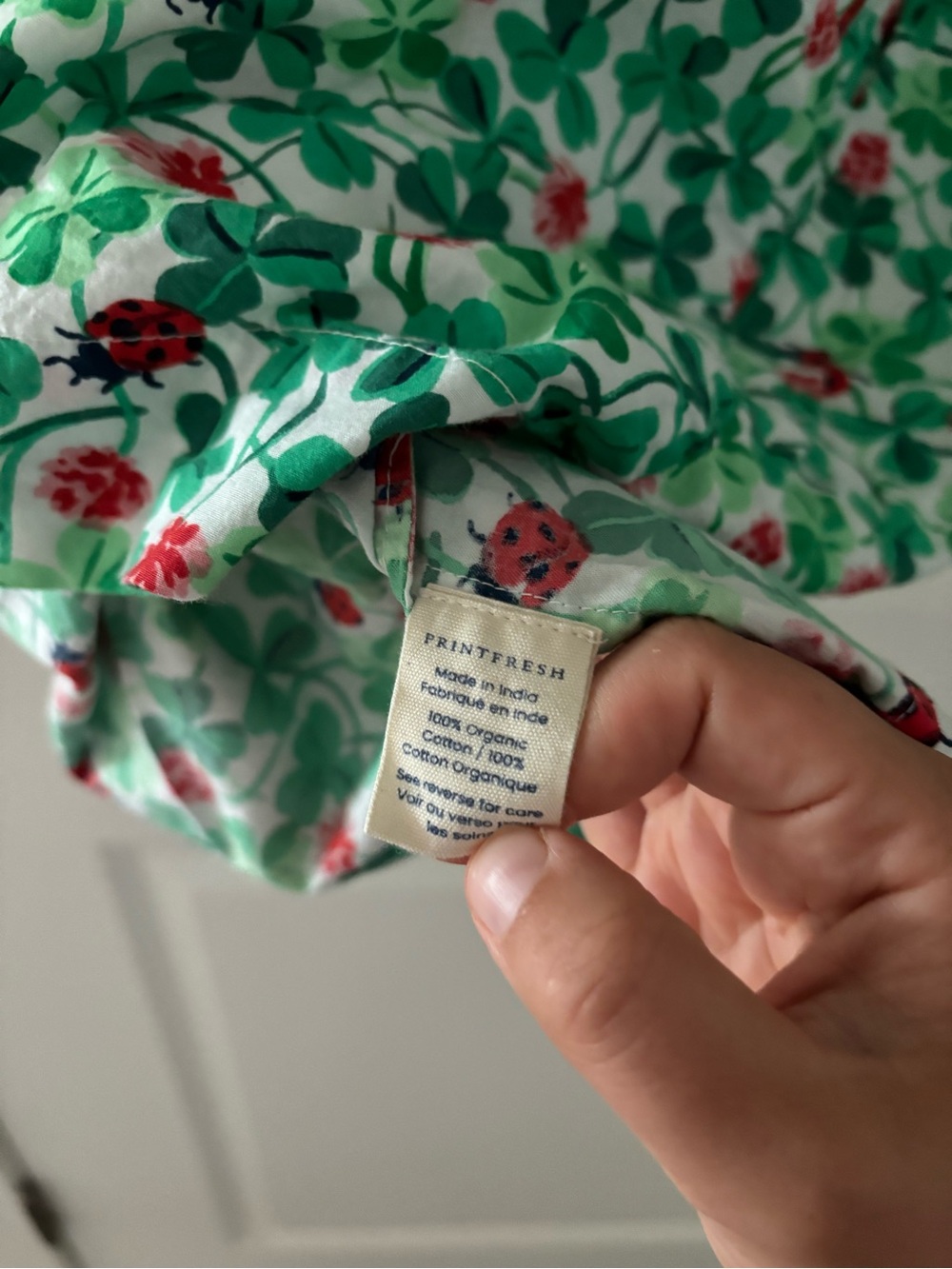 Printfresh Clover Collector Ladybug Clover Organic Cotton Cami Nightgown Small - Picture 9 of 9